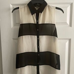 Striped sleeveless top